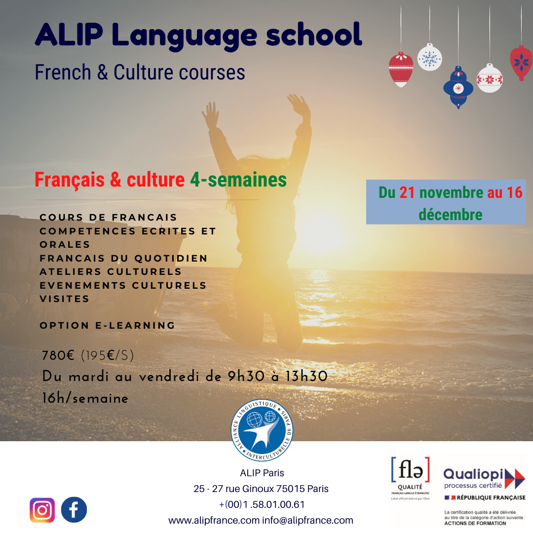 French Courses In Paris At Christmas ALIP Language School Paris french-courses-in-paris-at-christmas-alip-language-school-paris