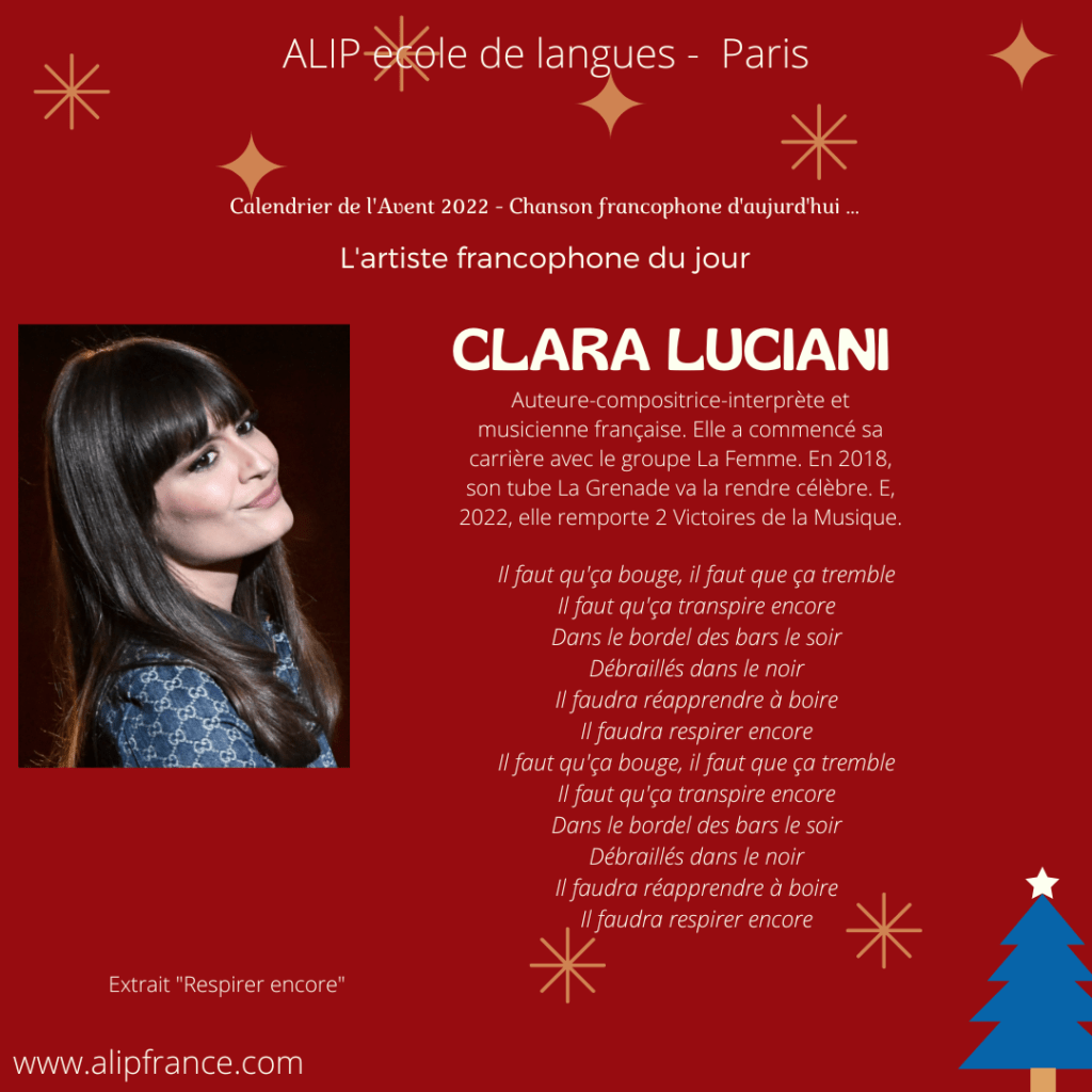 chanson francophone Clara Luciani